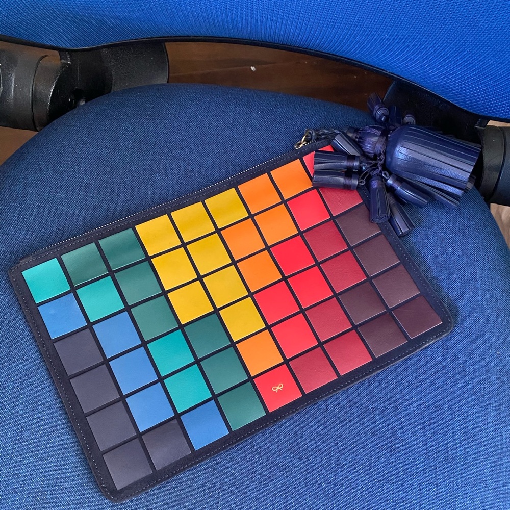 Anya Hindmarch Georgina Pixels Clutch